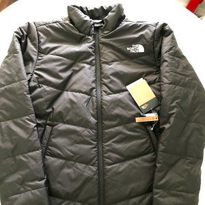 NWT Men North Face Jacket Zipper Black Puffer S